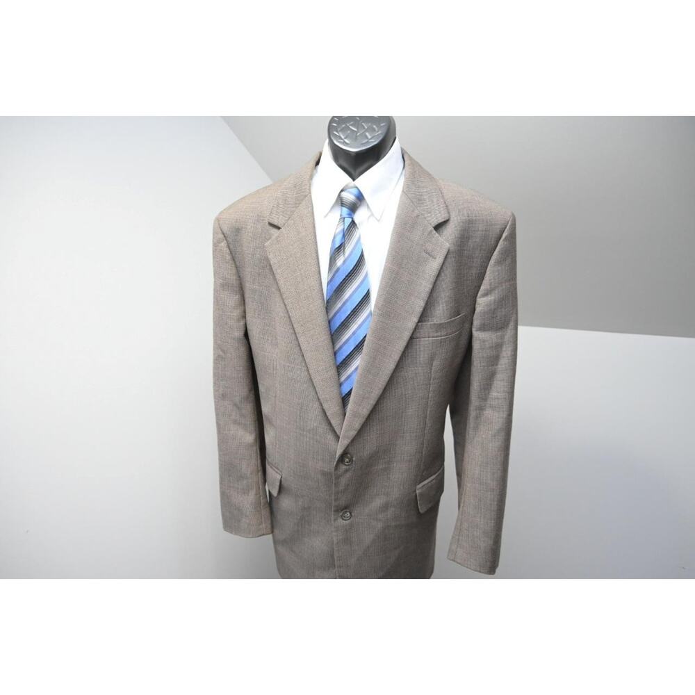 Vintage Brooks Brothers Plaid Sport Jacket Blazer MADE IN‎ USA Mens Sz 46 L